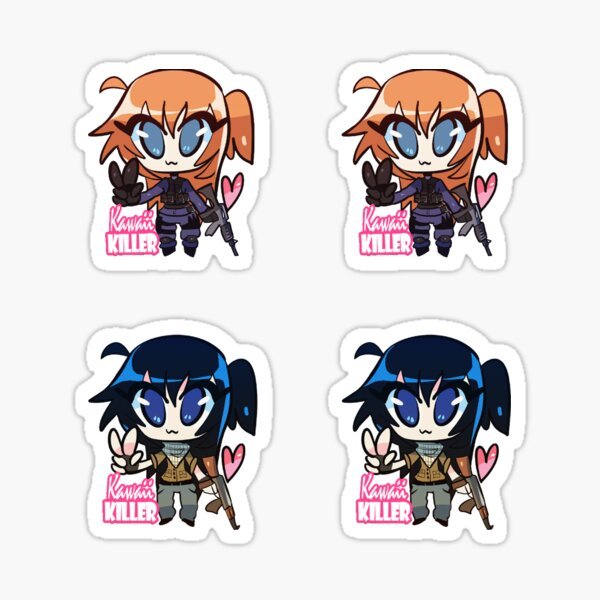Наклейка kawaii Killer CS go