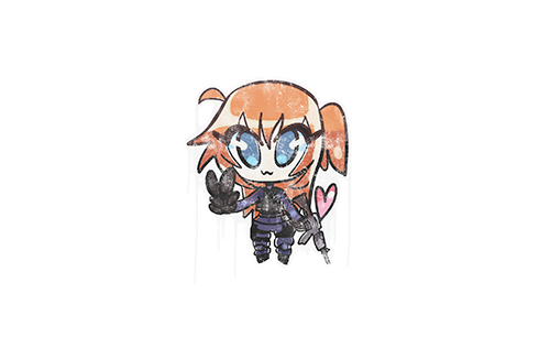 Наклейка кавайный спецназ