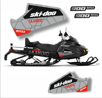 Наклейки на БРП снегоход Альпина Линс