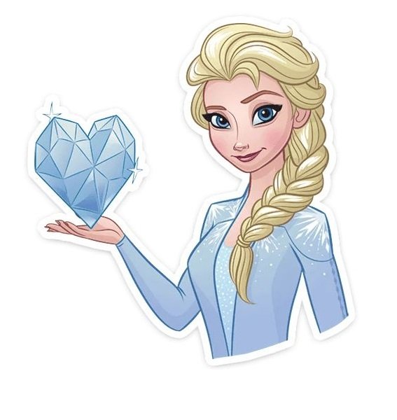 Интерьерные наклейки Холодное сердце