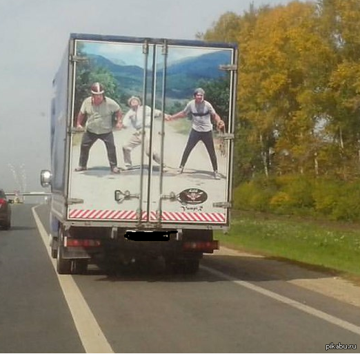 Наклейка на задние ворота