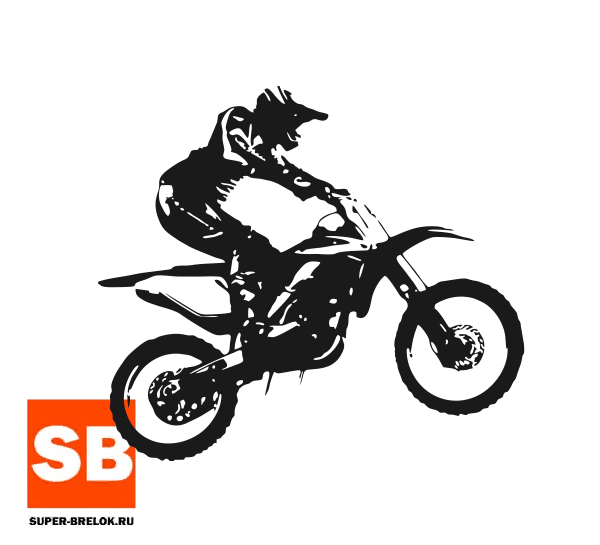 Мотоцикл эндуро вектор