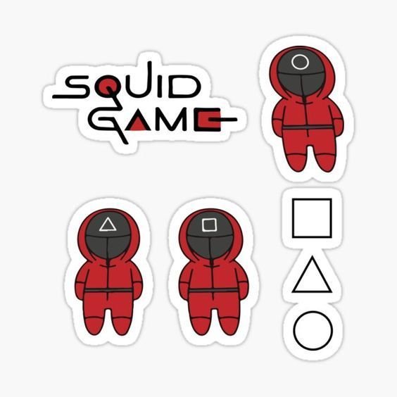 Игра в кальмара Стикеры телеграм