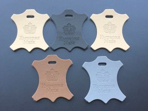 Этикетка для одежды натуральной кожи