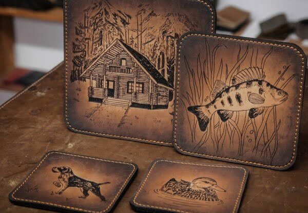 Лазерная гравировка на коже