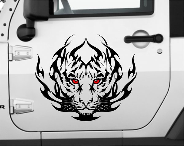 Наклейки на капот автомобиля