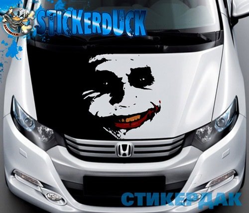 Аэрография на капоте газели