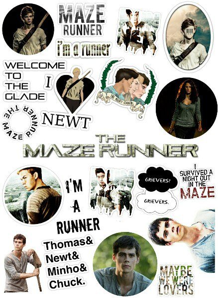 Наклейки Ньют Бегущий в лабиринте