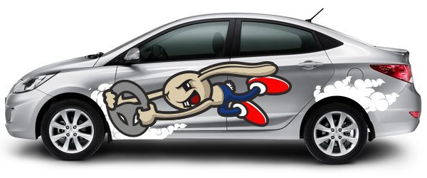 Наклейки на кузов автомобиля