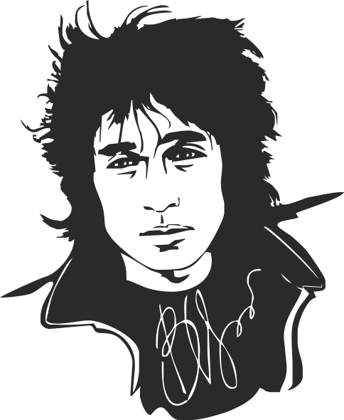 Наклейки на авто Цой