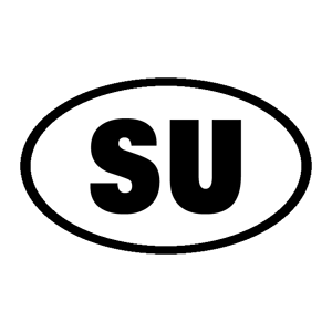 Наклейка su на авто