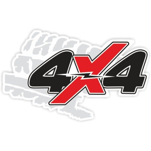 Нива с наклейками 4x4