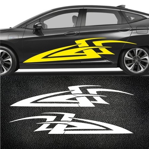 Наклейки на авто на двери