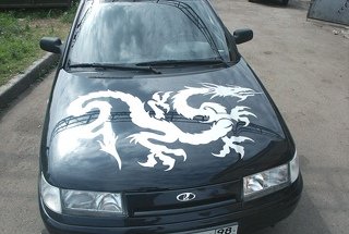 Наклейки на капот ВАЗ 2110