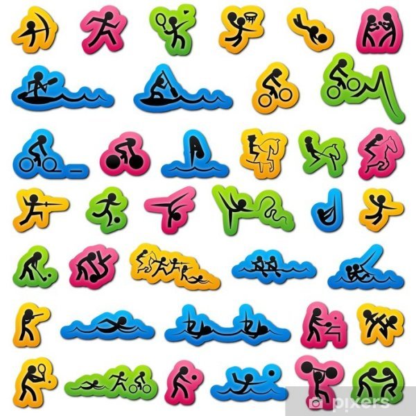 Наклейки спортивные детские