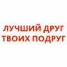 Лучший друг твоих подруг наклейка