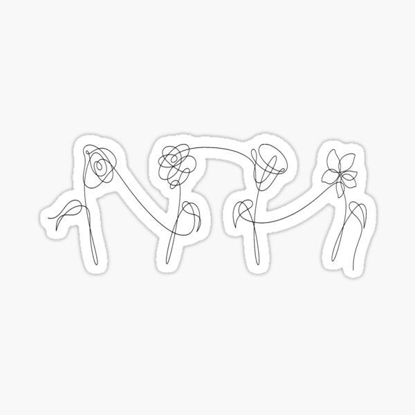 BTS Love yourself наклейки для распечатки