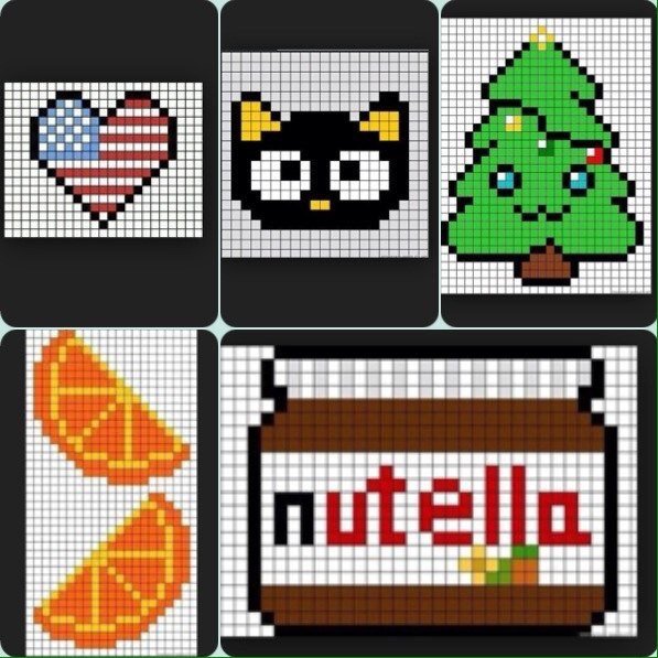 Кот персик по клеточкам