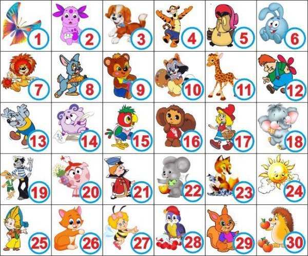 Маркировка на шкафчики в детском саду