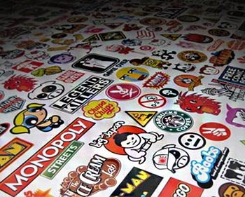 Старые американские наклейки