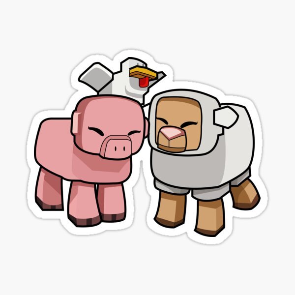 Свинья и овца из МАЙНКРАФТА