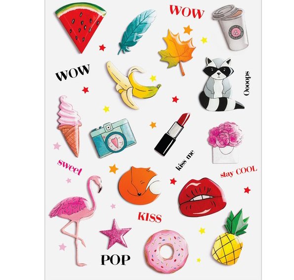 Стикеры арт узор