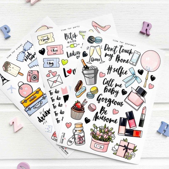 Наклейки растения