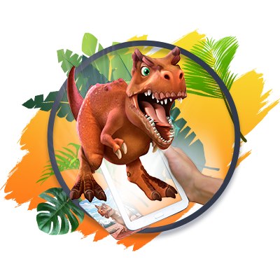 Карточки динозавры оживают