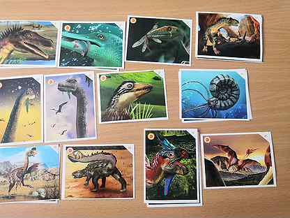 Динозавры коллекция наклеек