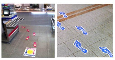 Напольные наклейки