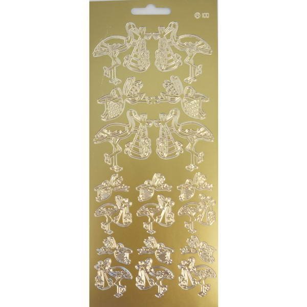 Контурные наклейки цифры