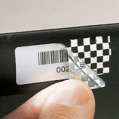 Защитная наклейка на пакет от вскрытия