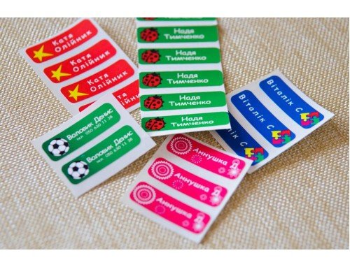 Стикеры для одежды в детский сад