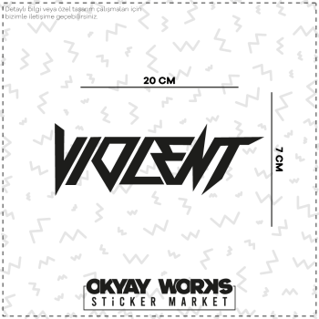 Violent наклейка на лобовое