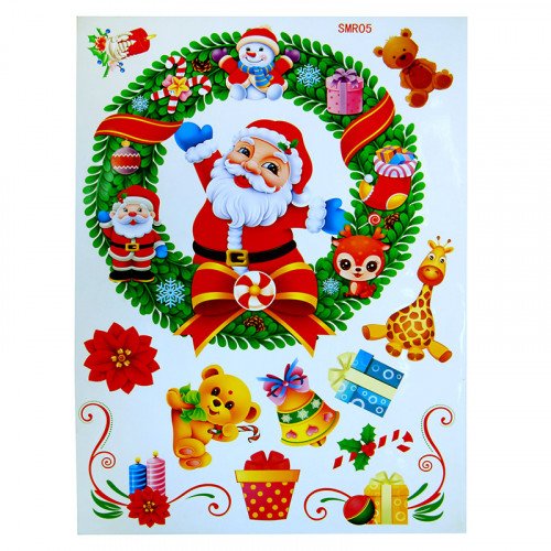 Новогодние наклейки большие