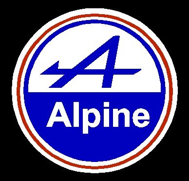 Alpine надпись