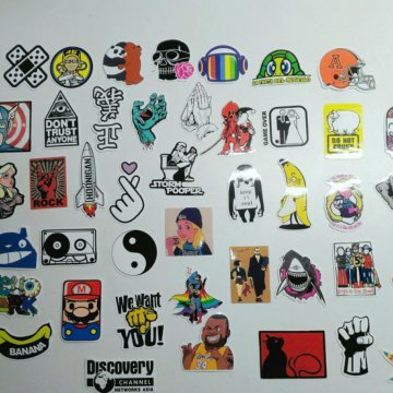 Наклейки из глянец