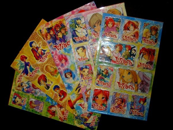 Наклейки w.i.t.c.h.