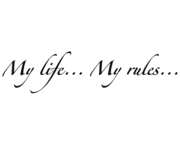 Тату с надписью моя жизнь