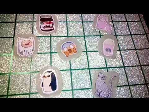 Наклейки из бумаги и скотча