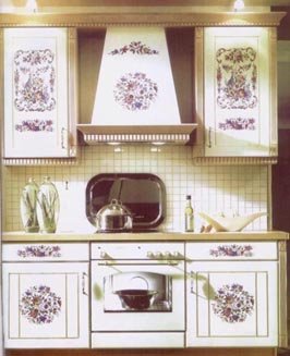 Наклейки на фасады кухни