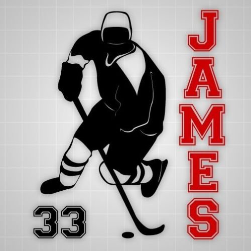 Хоккейная наклейка на машину