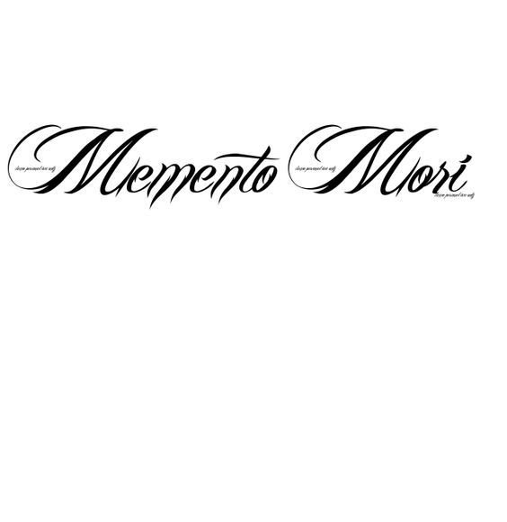 Memento Mori шрифт