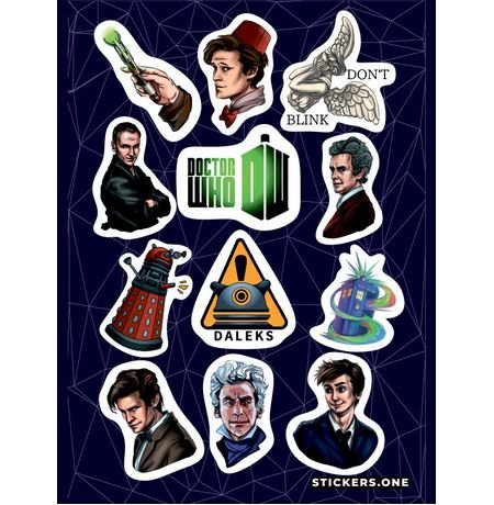 Doctor who набор наклеек