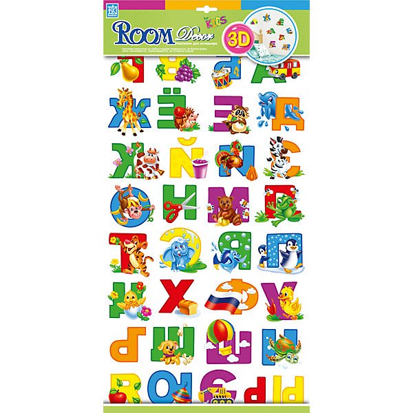 Наклейки Азбука для шкафов в детском