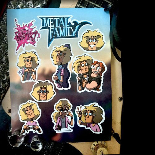 Стикеры метал Фэмили