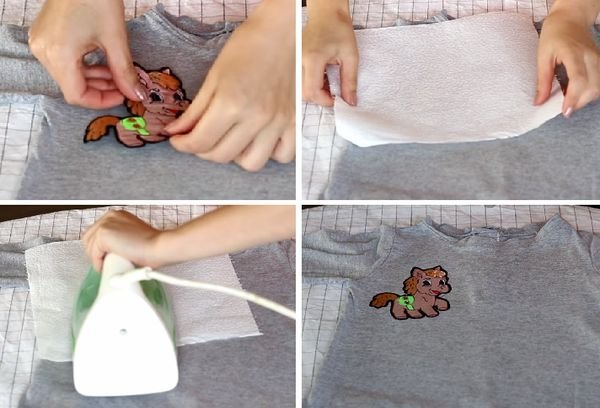 Как приклеить термонаклейку