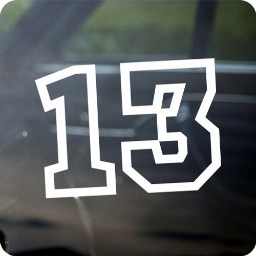 Наклейка номер 13