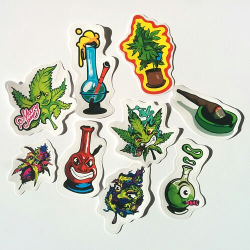 Стикеры наклейки конопля