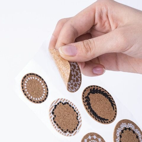 Пробковые наклейки